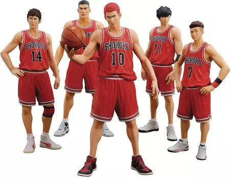 MIC DiGiSM One and Only SHOHOKU STARTING MEMBER SET окрашенный полный набор из 5 фигурок SLAM DUNK немасштабируемый ПВХ+АБС