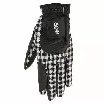Mic Golf 39 FIT39 Gloves Unisex Left Hand Worn L Size (MIC GOLF) MGF-220N (Right Handed) Check/Black