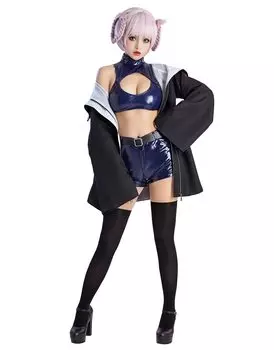 Miccostumes Anime Vampire Cosplay Full and Pants Women s Costume, Set, Coat, Top, (Small) чёрный