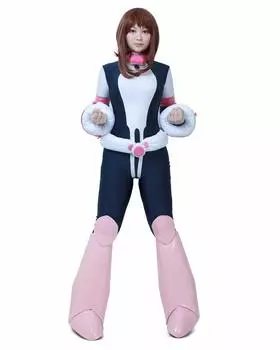 Miccostumes Student Hero Cosplay Costume Jumpsuit Women s (S) розовый