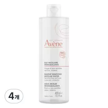 Мицеллярная очищающая вода Avene, 400 мл, 4 шт.