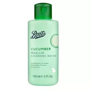 Мицеллярная очищающая вода Boots Cucumber 150 мл. 150 ml.