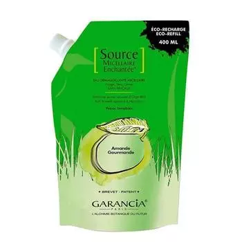 Мицеллярное зачарование Garancia Source?Средство для снятия макияжа Almond Eco-Refill 400мл