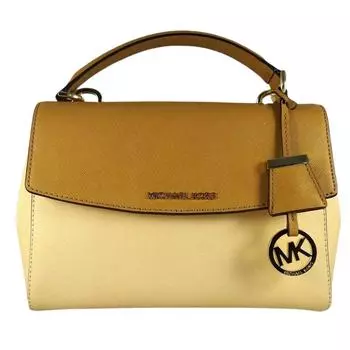Michael Kors Ava Top Handle Сумка телесного цвета арахисового цвета