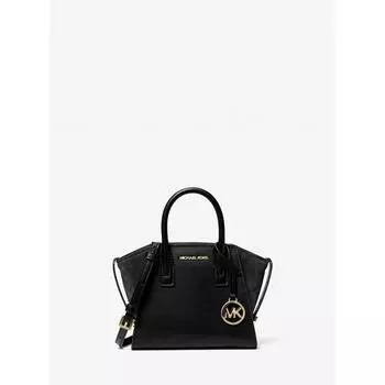 Michael Kors Avril кожаная замшевая сумка-портфель Extra Small 35f4g4vc0l1 черная F