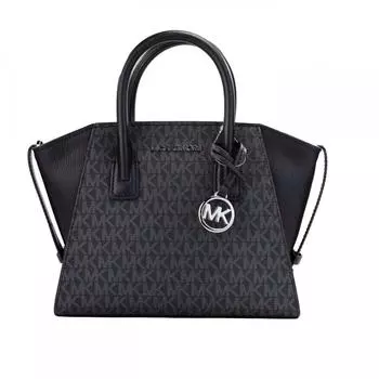 Michael Kors Avril Маленькая женская сумка через плечо из кожи ПВХ с молнией сверху