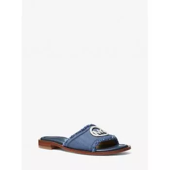 Michael Kors Босоножки-слайды Hannah Denim 49t5hnfs1d3356 Md Blu Wsh 6