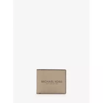 Michael Kors Бумажник из кожи Cooper Pebble с карманом для монет 36s4lcof3i35 Pearl Grey F