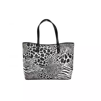 Michael Kors Carter Large Animal Print PVC Open Tote Shoulder Purse Women s Bag multi