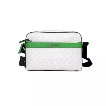 Michael Kors Cooper Маленькая женская сумка через плечо Bright Palm Signature из ПВХ, мульти