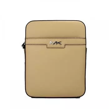 Michael Kors Cooper Medium Camel Crossgrain Leather F Женская сумка через плечо, мульти