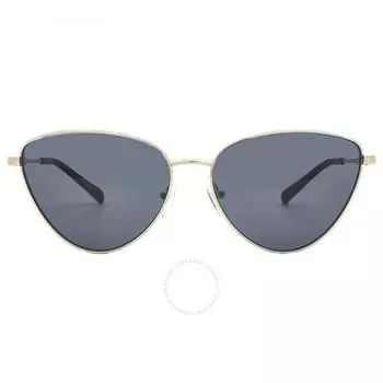 Michael Kors Cortez Dark Grey Solid Cat Eye Ladies Sunglasses MK1140 10146G 59