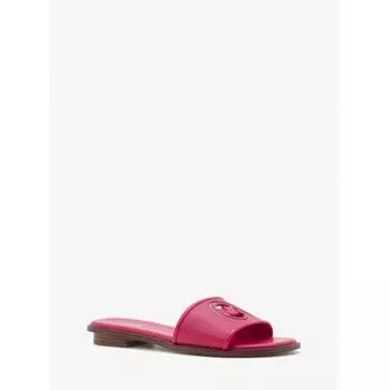 MICHAEL KORS DEANNA CUT OUT FLAT SANDALS 49S4DNFA2L1654 ELECTRIC PINK