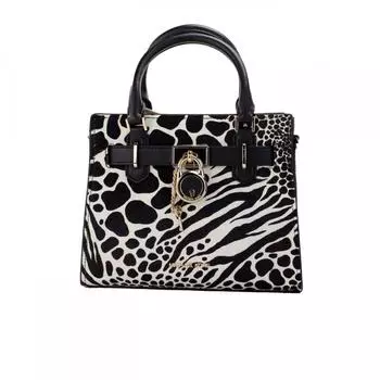 Michael Kors Hamilton Маленькая женская кожаная сумка через плечо из телячьей кожи, мульти