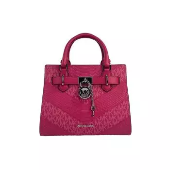 Michael Kors Hamilton Small pink Satchel Crossbody Women s Bag multi
