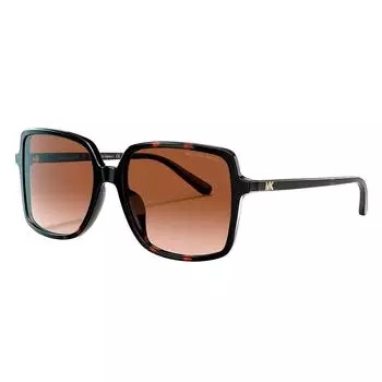 Michael Kors Isle of Palms MK 2098U 378113 Женские квадратные солнцезащитные очки 56 мм темно-черепахового цвета