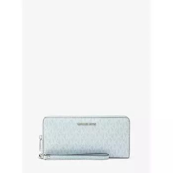 MICHAEL KORS [Japan Limited] JET SET TRAVEL Continental Wallet Large MK Signature 35S4STVE7B1162 Vista Blue