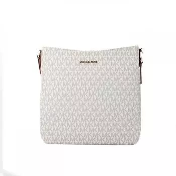 Michael Kors Jet Set цвета слоновой кости, фирменная большая женская сумка через плечо из ПВХ, мульти