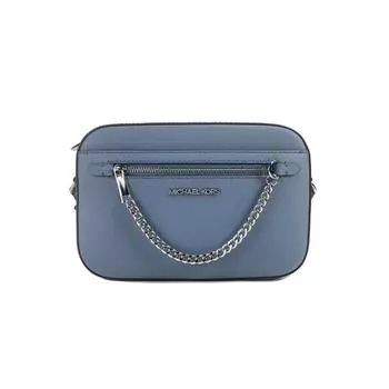 Michael Kors Jet Set East West Large blue Leather Zip Chain Crossbody Women s Bag multi
