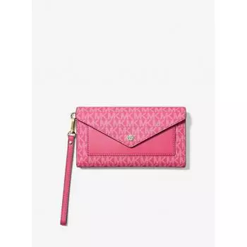 MICHAEL KORS JET SET ПРЕДМЕТ Конверт с клапаном Браслет Большой MK Signature 35R4GTVC7V1654 Электрический Розовый