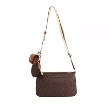Michael Kors Jet Set Signature PVC Crossbody Tech Attachment Bag Women s Purse multi