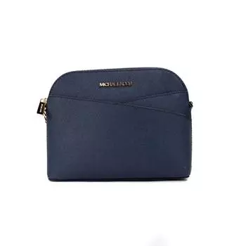 Michael Kors Jet Set Темно-синяя кожаная сумка через плечо среднего размера с куполом, женская сумка-мульти