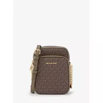 MICHAEL KORS JET SET TRAVEL CHAIN CROSSBODY MEDIUM MK SIGNATURE 35F1GTVC2B310 Оливковый
