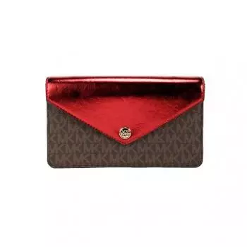 Michael Kors Jet Set Travel Crimson Small Flap Clutch Crossbody Women s Bag multi