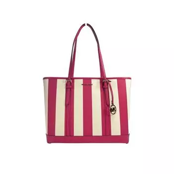 Michael Kors Jet Set Travel Large TZ Shoulder PVC Tote Bag Purse Women s pink multi