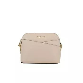 Michael Kors Jet Set Travel Medium Кожаная сумка через плечо с перекрестным куполом и пудрой Румяна Женская однотонная мульти