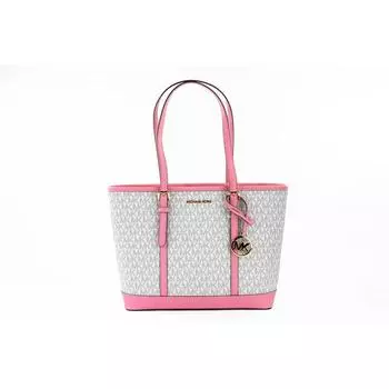Michael Kors Jet Set Travel Small Primrose multi Сумка-тоут из ПВХ на плечо Женский кошелек мульти