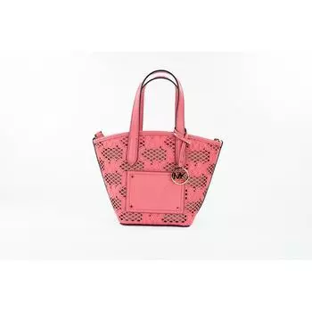 Michael Kors Kimber Маленькая кожаная сумка 2 в 1 с молнией и розой, маленькая женская сумка-кошелек, мульти