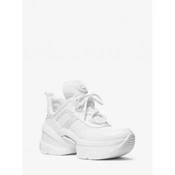 Michael Kors Кроссовки Olympia Wedge 49f4olfs1d1999 Оптический белый 6