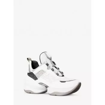 Michael Kors Кроссовки Olympia Wedge 49s5olfs1b2633 Pearl Grey Multi 6