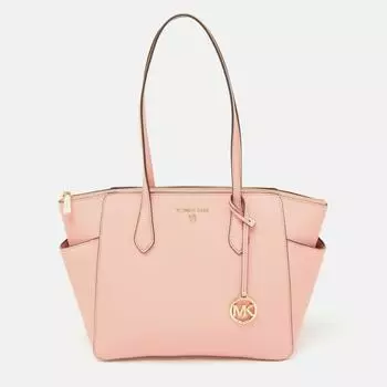 Michael Kors Leather Medium Marilyn Tote pink