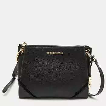 Michael Kors Leather Nicole Crossbody Bag black
