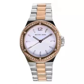 Michael Kors Lennox Crystal Accents Silver Dial Quartz MK6989 женские часы белый
