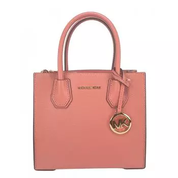 Michael Kors Mercer Medium Sherbet Сумка через плечо из галечной кожи Женский кошелек мульти