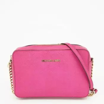 Michael Kors Micheal Kors Leather Jet Set Crossbody Bag pink