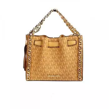 Michael Kors Mina Small Belted Cider Signature PVC Chain Inlay Crossbody Women s Bag multi