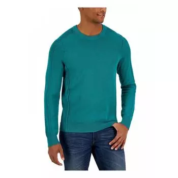 Michael Kors Мужской вязаный пуловер с длинными рукавами темно-зеленый