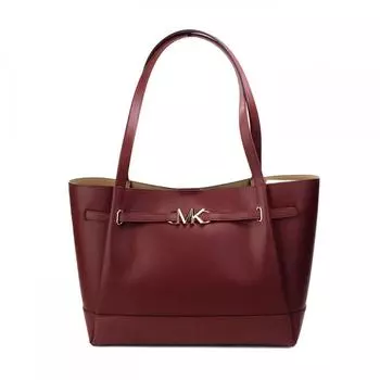 Michael Kors Reed Large Cherry Leather Belted Tote Shoulder Bag Women s Purse multi