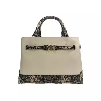 Michael Kors Reed Large Snake Skin Belted Satchel Crossbody Women s Bag multi
