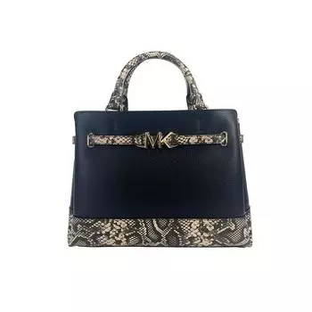 Michael Kors Reed Large Snake Skin Belted Satchel Crossbody Women s Bag multi