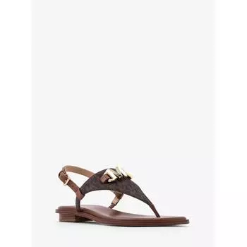 MICHAEL KORS REED Signature Logo Sandals 49S4RDFA1B200 Brown