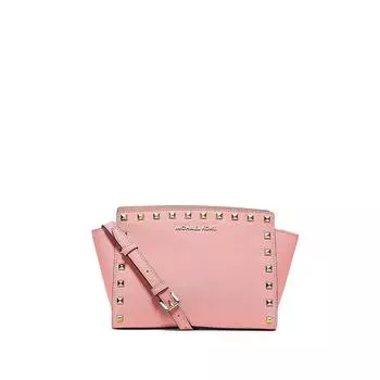 Michael Kors Selma - Сумочка с заклепками бледно-розового цвета.