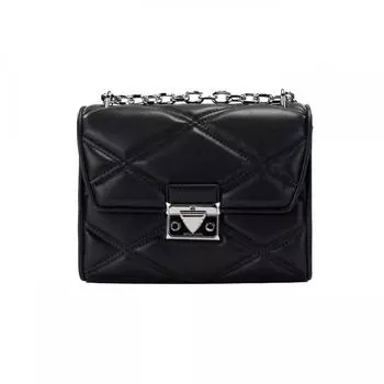 Michael Kors Serena Medium Diamond Стеганая женская сумка из искусственной кожи с клапаном, мульти