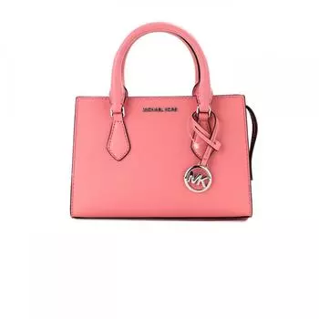 Michael Kors Sheila Маленькая Чайная Роза Веганская Кожаная Сумка-портмоне с Центром на Молнии Женская Сумка мульти