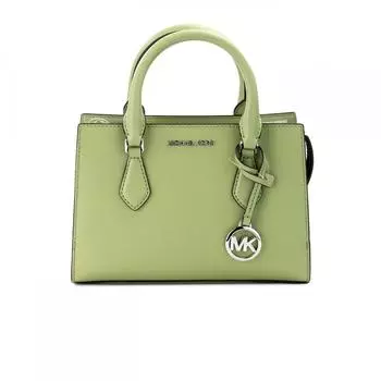 Michael Kors Sheila Small Sage Vegan Кожаная сумка-портмоне с центральной молнией Женская сумка мульти