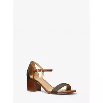 MICHAEL KORS SIMONE Сандалии на блочном каблуке 49R4SMFS1B200 Коричневый